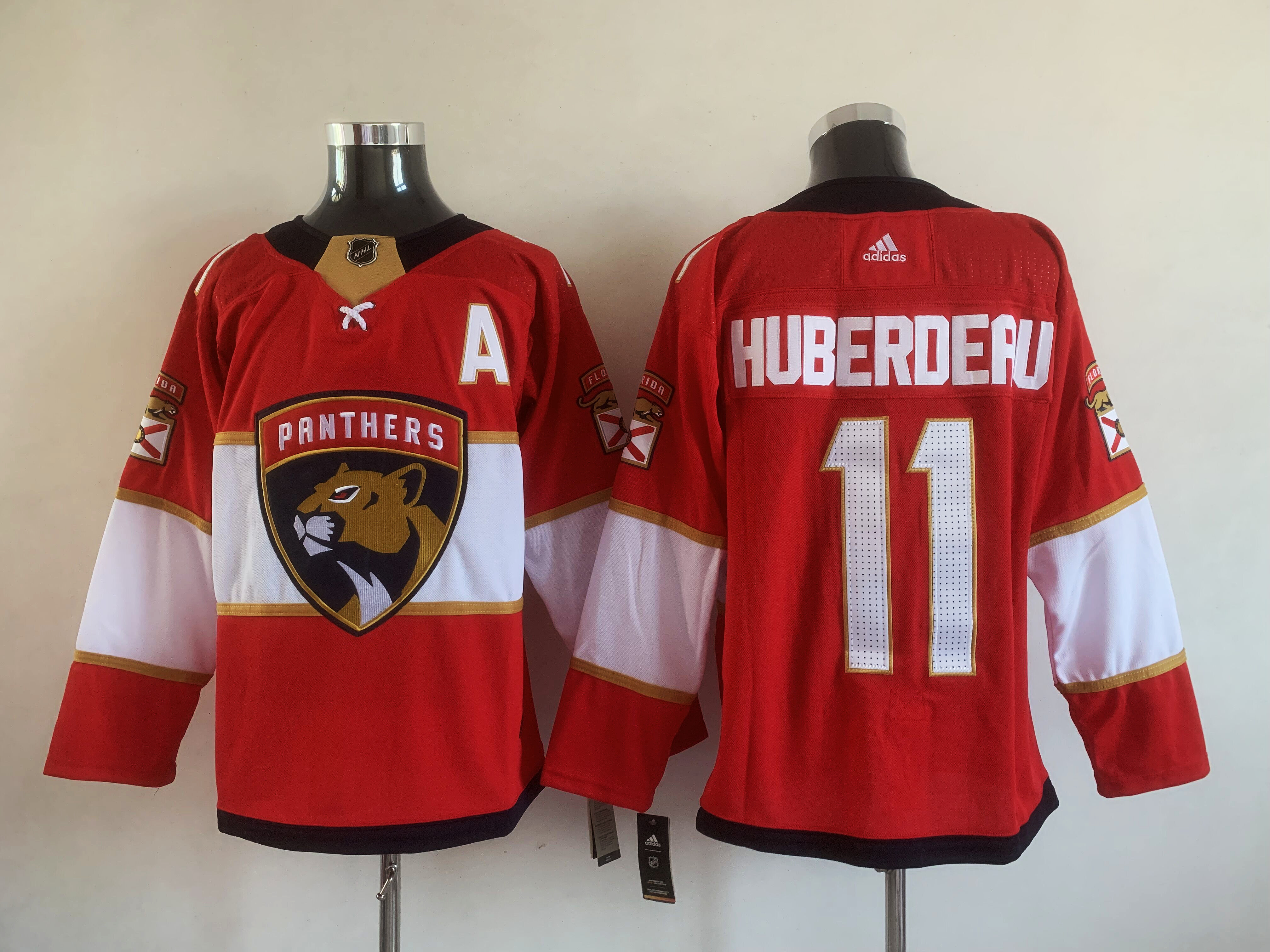 Men's Florida Panthers Jonathan Huberdeau #11 Red Home Breakaway Jersey